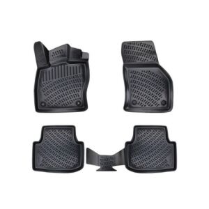 Umbrella brand, black rubber car mats for VW Jetta VII 2018-, waterproof, anti-slip - Car mat