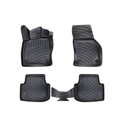 Umbrella brand, black rubber car mats for VW Jetta VII 2018-, waterproof, anti-slip
