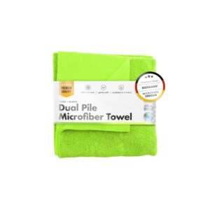 Prosop microfibră Chemicalworkz Dual Pile, 350 GSM, 40x40 cm, verde, pentru detailing auto - ChemicalWorkz Lavete din microfibre