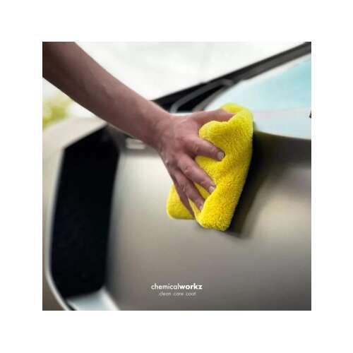 Finom autótörülköző Chemicalworkz Edgeless Soft Touch törölköző, 500 GSM, 40x40 cm sárga