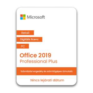 Microsoft Office 2019 Professional Plus digitális licenc PC-hez - Elektronikus irodai szoftver