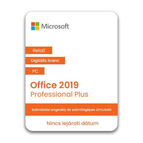 Microsoft Office 2019 Professional Plus - Digitális Licenc - PC