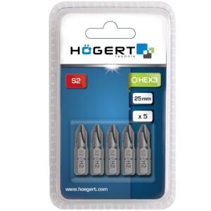 Set 5 Biti S2 PH2 Hogert, HT1S302, Profil hexagonal 121731533 - Hogert