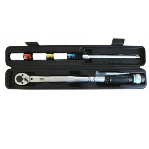 Bass Polska 1/2 inch torque wrench 40-210 Nm with sockets in case