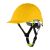 MORION Procera Safety Helmet with Ventilation and Adjustable Button - Yellow 121733275