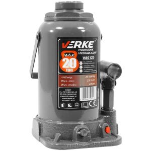 Cric hidraulic tip butelie Verke V80125, 20 tone - Cricuri