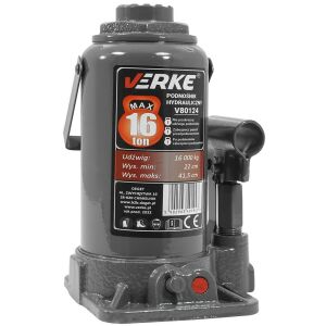 Verke 16 Ton Hydraulic Bottle Jack V80124, heavy duty car jack - Lift