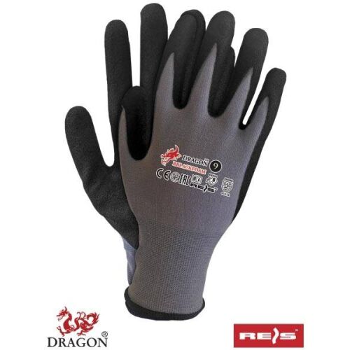 RBLACKFOAM Nitrile-Dipped Protective Gloves, Dragon 10 121734372