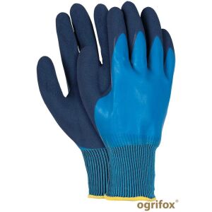 Ox-Deepon Ogrifox 7 Regal Blue Latex Coated Protective Gloves 121734941 - Work gloves