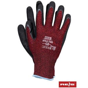 REIS Rtela-FOAM 7 потопени работни ръкавици, червено и черно, за обща употреба - Безопасност и здраве при работа