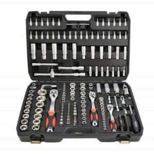 AWTools AW39173 173-teiliges Steckschlüssel-Set mit Ratschen, Stecknüssen und Bits - Awtools
