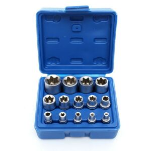 Kraft&Dele KD10335 Set 14 chei tubulare Torx în cutie albastră - Instrument