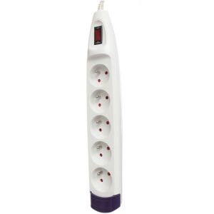 Kraft&Dele 5-outlet power strip with switch - Lamp & Lighting