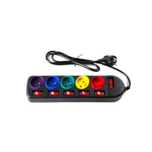 Kraft&Dele KD4002-CZ 5-Outlet Power Strip with Overload Protection - Extension Cord