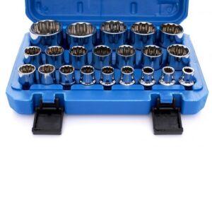 Комплект вложки Kraft&Dele KD10348 отворен в син куфар - Ключ за щепсел