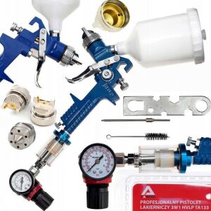Tagred TA133 HVLP paint spray gun kit with accessories - Paint Sprayer and System