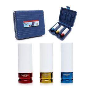 Комплект от 3 броя тръбни ключове Tagred за алуминиеви джанти, размери 17mm, 19mm, 21mm, с кутия за носене - Ключ за щепсел