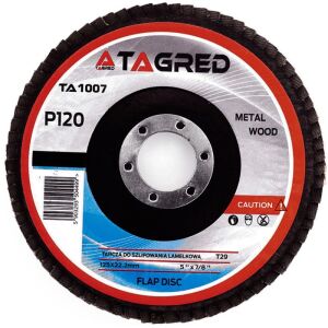 Disc abraziv cu lamele Tagred TA1007 125mm P120 pentru șlefuire metal și lemn - Accesorii de șlefuire