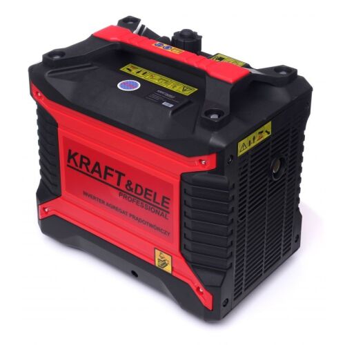Kraft&Dele KD193 2500W Inverter Generator angled view