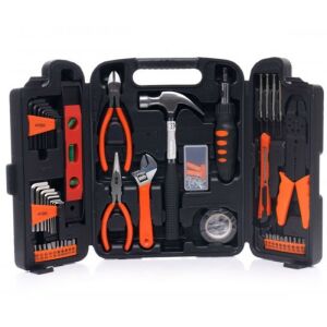 Kraft&Dele 129-piece tool set open, full view of tools - Tool Set