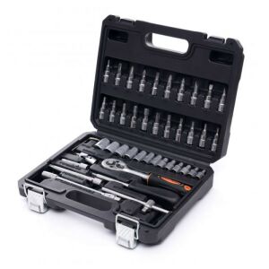 Kraft&Dele KD10469 46-piece professional tool set with sockets, bits, ratchet, and screwdriver - Tool Set
