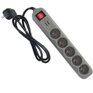 Kraft&Dele power strip with surge protector and USB ports - Lamp & Lighting