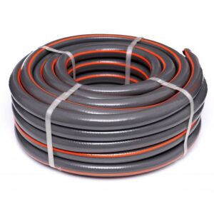 Furtun de gradina Kraft&Dele 1/2 inch 20m, 6 straturi gri si portocaliu - Irigare