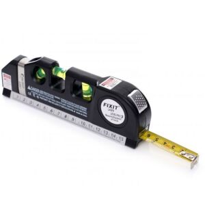 FIXIT Laser Level Pro 3 with bubble levels and measuring tape - Laser level