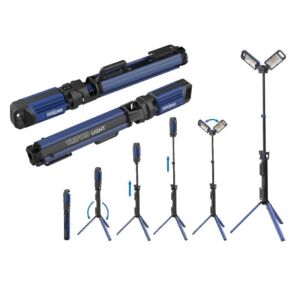 Kraft&Dele KD1265 5000 Lumen LED Work Light with Tripod Stand, adjustable height - Floodlights and Work Lamp