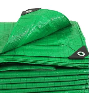 Verke V50003 green waterproof tarp, 4x5m, 60 g/m2 - Garden tarp