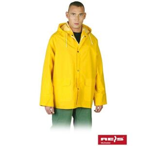 Waterproof Hooded Protective Poncho KPD XXXL Yellow 121748019 - Men's Clothing
