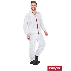 Disposable Coverall 100% Polypropylene KOM XXXL White 121748054 - Worker overalls