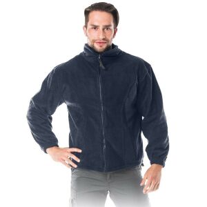 Unisex Polar Fleece Winter Jacket with Multiple Pockets XL Navy Blue 121748068 - Men's Clothing