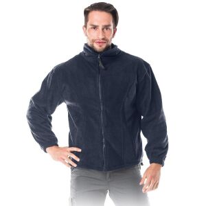 Unisex Polar Fleece Winter Jacket with Multiple Pockets XXL Navy Blue 121748071 - Men's Clothing