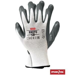 Nylon Nitrile Coated Protective Gloves Rnifo 10 121748199 - Work gloves