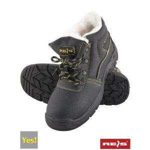 Bryes-TO S3 Black Leather Safety Boots with Metal Toe Cap, Size 43 121748236 - RAW-POL