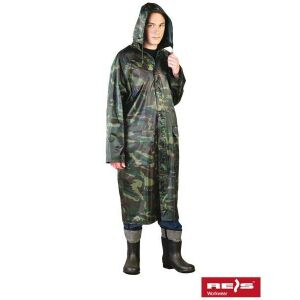 Waterproof Protective Poncho PPNP 100% PVC XXXL Camouflage Olive Green 121748488 - Men's Clothing