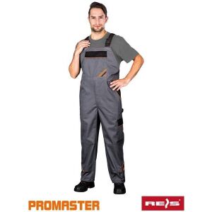 Salopeta de protectie PRO-B cu bretele reglabile 48 Gri 121748599 - Salopete de lucru