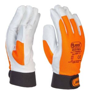 PANTHER-DLX Rock Safety 12 Leather Protective Gloves for Drivers 121750633 - Work gloves