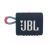 Boxă portabilă JBL GO 3 albastru și roz, vedere frontală