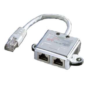 Adaptor T de valoare Cat. 5e, cablu de rețea STP Alb 0,17 M 47958337 Calculatoare si accesorii