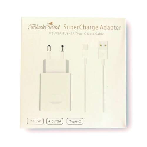 Adaptor de alimentare Blackbird încărcător super rapid 5a + cablu de date USB tip C de 1m, alb BH998 WHITE 39229568