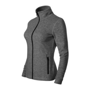 Malfini Shift Micro Fleece Jacket for Women, Gray, Angled View - Women's Sweater