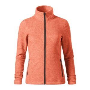 Malfini Shift Sunset Melange micro fleece jacket for women, front view - Women's Sweater