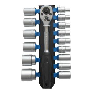 Extol Premium 1/2 inch ratchet and socket set, 16 pieces - Extol