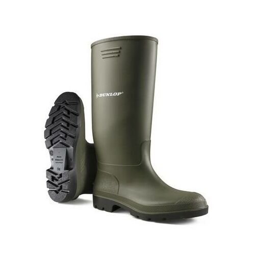 Pricemastor védőcsizma, PVC-ből, saválló Dunlop 380VP, zöld 35 123902485