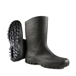 DUNLOP DEE PVC Short Safety Boots, Black 40 121788384 - Dunlop