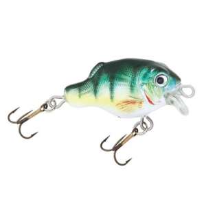 Mistrall Fantom 40 mm floating fishing lure, green and yellow perch design - Wobbler