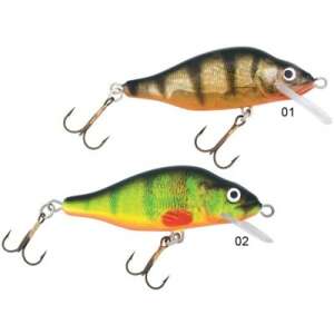 Mistrall Perch 90 mm floating fishing lure, two color variations, perch imitation, VMC hooks - Wobbler
