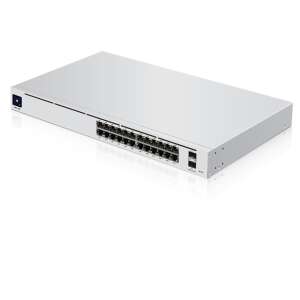 Ubiquiti USW-PRO-24 24 portos Gigabit Ethernet kapcsoló 2 SFP+ porttal, menedzselhető, rack-be szerelhető - Ubiquiti
